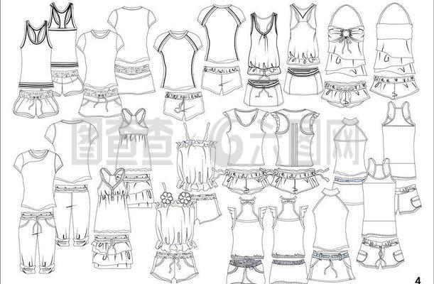 服裝款式圖與時尚搭配的視覺呈現